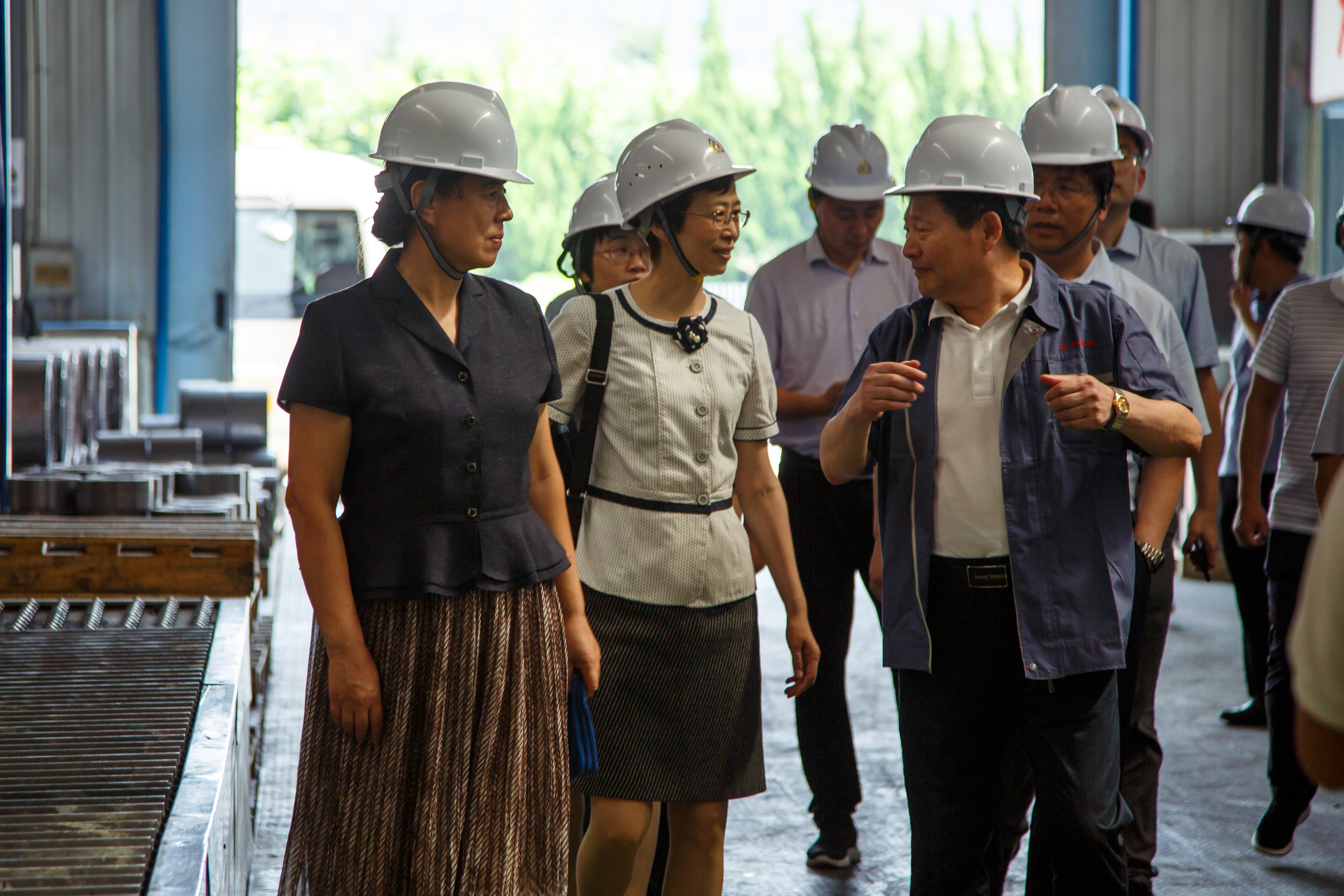 市场监管总局司长同山东hjc黄金城防爆电机董事长亲切交谈(图1)